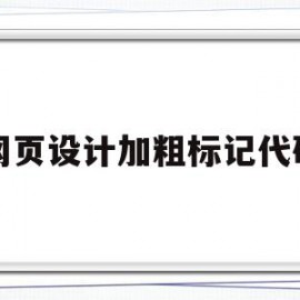 包含网页设计加粗标记代码的词条