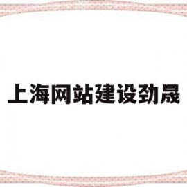 上海网站建设劲晟(上海劲网建筑工程有限公司)