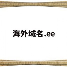 海外域名.ee(海外域名购买网站)