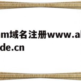包含am域名注册www.abcde.cn的词条