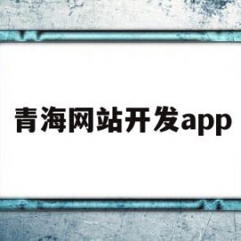青海网站开发app(青海省网站建设公司哪家好)
