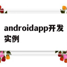androidapp开发实例(android app开发实例)