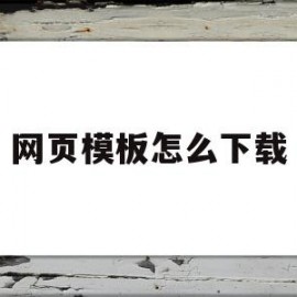 网页模板怎么下载(网页模板怎么下载到桌面)