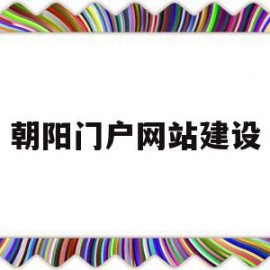 包含朝阳门户网站建设的词条