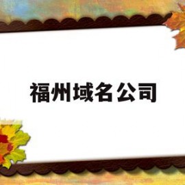 福州域名公司(福州域名公司排名)