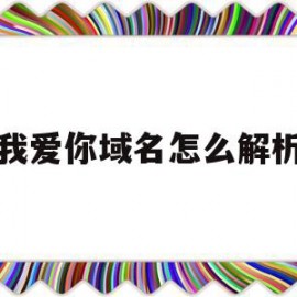 我爱你域名怎么解析(我爱你域名怎么解析出来)
