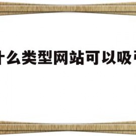 做什么类型网站可以吸引用户(什么类型网站吸引人)