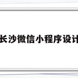 长沙微信小程序设计(长沙微信小程序设计公司)