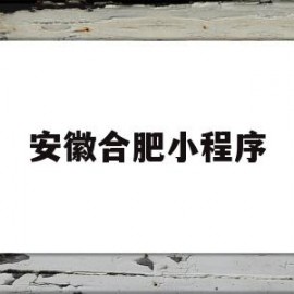 安徽合肥小程序(合肥霸王餐有哪些小程序)