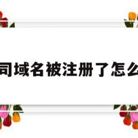 公司域名被注册了怎么办(公司域名被注册了怎么办理)