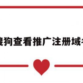 搜狗查看推广注册域名(搜狗查看推广注册域名是什么)