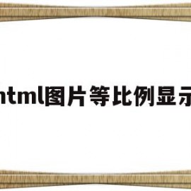 html图片等比例显示(html里图片怎么等比例缩小)