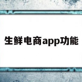 包含生鲜电商app功能的词条