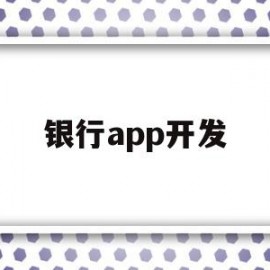 银行app开发(银行app开发需要多少钱)