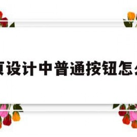 网页设计中普通按钮怎么弄(网页设计按钮怎么做)