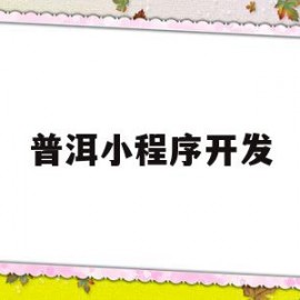 普洱小程序开发(普洱小程序开发公司)