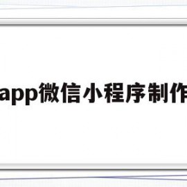 app微信小程序制作(怎么制作微信小程序app)