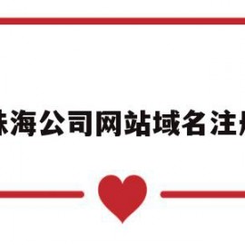 珠海公司网站域名注册(珠海公司网站域名注册查询)