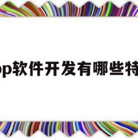 app软件开发有哪些特点(app软件开发需要具备哪些技能)