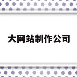 大网站制作公司(网站制作公司有哪些)