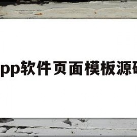 app软件页面模板源码(app软件页面模板源码怎么用)