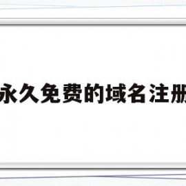 永久免费的域名注册(免费注册域名com)