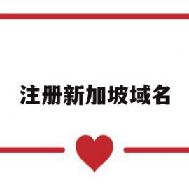 注册新加坡域名(新加坡域名后缀是什么)