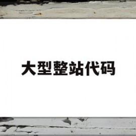 大型整站代码(建站代码大全)