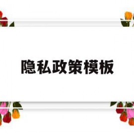 隐私政策模板(隐私政策协议 模板)