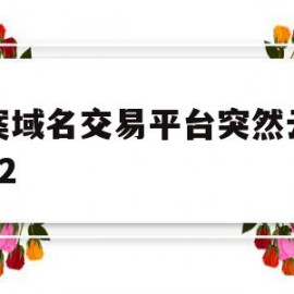 关于备案域名交易平台突然云速捷22的信息