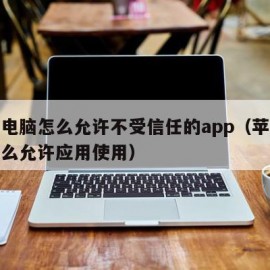 苹果电脑怎么允许不受信任的app（苹果电脑怎么允许应用使用）