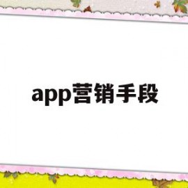 app营销手段(app营销手段有哪些)