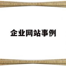 企业网站事例(企业网站营销的案例)