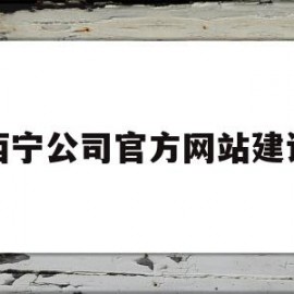 西宁公司官方网站建设(西宁公司官方网站建设招标)