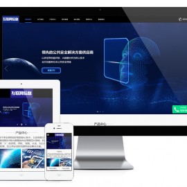 互联网信息数据安全防护类网站模板