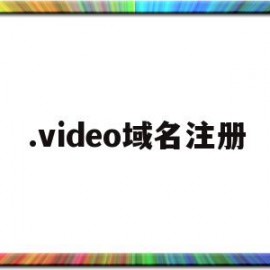 .video域名注册(域名注册视频)