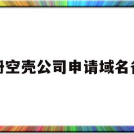 注册空壳公司申请域名备案(注册空壳公司申请域名备案流程)