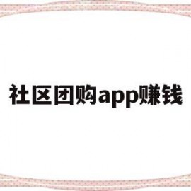 社区团购app赚钱(社区团购app赚钱吗)