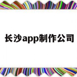 长沙app制作公司(长沙软件制作)