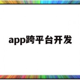 app跨平台开发(app开发 跨平台)