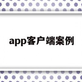 app客户端案例(app客户端是什么意思啊)