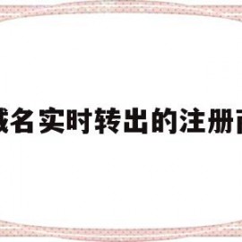 域名实时转出的注册商(域名转出后还有有效期吗)