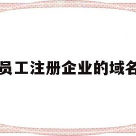 员工注册企业的域名(企业注册域名需要什么资料)