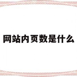 网站内页数是什么(网站的内页都是什么)