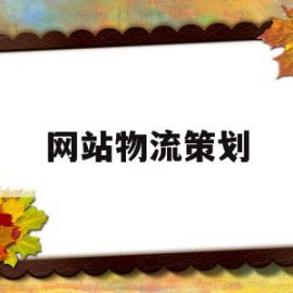 网站物流策划(物流策划方案的案例)