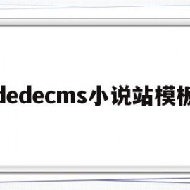 dedecms小说站模板(小说平台网站)