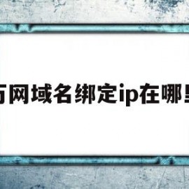 万网域名绑定ip在哪里(万网域名怎么设置密码)