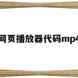 网页播放器代码mp4(网页播放器插件源码)