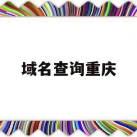 域名查询重庆(域名查询2021)