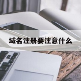 域名注册要注意什么(域名注册需要)